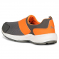 Mens Orange and Grey without lace running shoes 